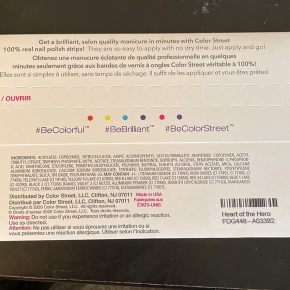 Color Street Nail Polish Strips - Heart of the Hero - Picture 4 of 5